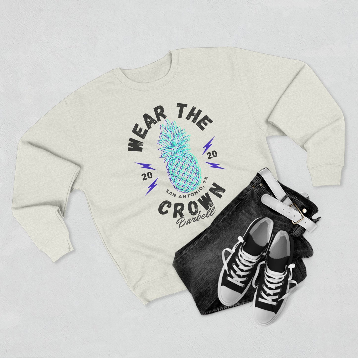 Unisex Oatmeal Crewneck Sweatshirt-- Runs Small
